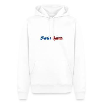 Paris Qatar France Foot - Sweat à capuche Premium bio Homme - blanc - Devant - Nico (187cm)