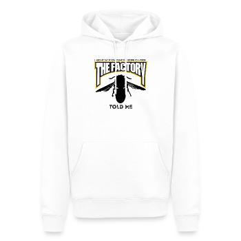 La fabrique de guêpes - Sweat à capuche Premium bio Homme - blanc - Devant - Nico (187cm)