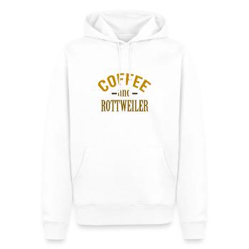 Coffe und Rottweilers - Männer Premium Bio Hoodie - Weiß - Vorne - Nico (187cm)