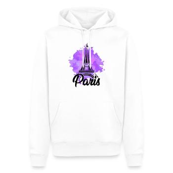 Paris Eiffelturm - Männer Premium Bio Hoodie - Weiß - Vorne - Nico (187cm)