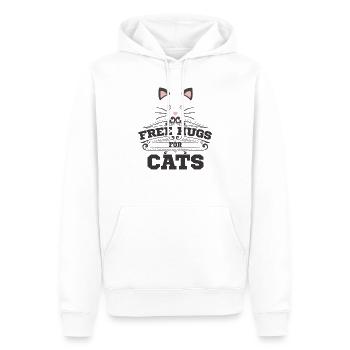 Free hugs for cats - Männer Premium Bio Hoodie - Weiß - Vorne - Nico (187cm)