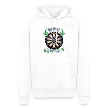 Dartscheibe darts DART dartsport - Männer Premium Bio Hoodie - Weiß - Vorne - Nico (187cm)