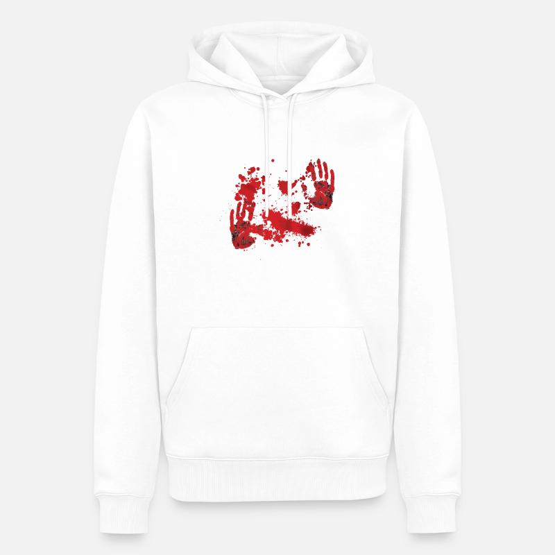 Joyeux halloween - Sweat à capuche Premium bio Homme - blanc