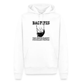 Dudelsack - Männer Premium Bio Hoodie - Weiß - Vorne - Nico (187cm)