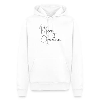 Merry Christmas - Men’s Premium Organic Hoodie - white - Front - Nico (187cm)