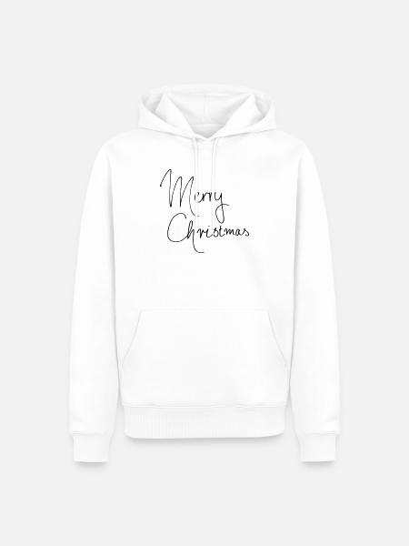 Merry Christmas - Men’s Premium Organic Hoodie - white