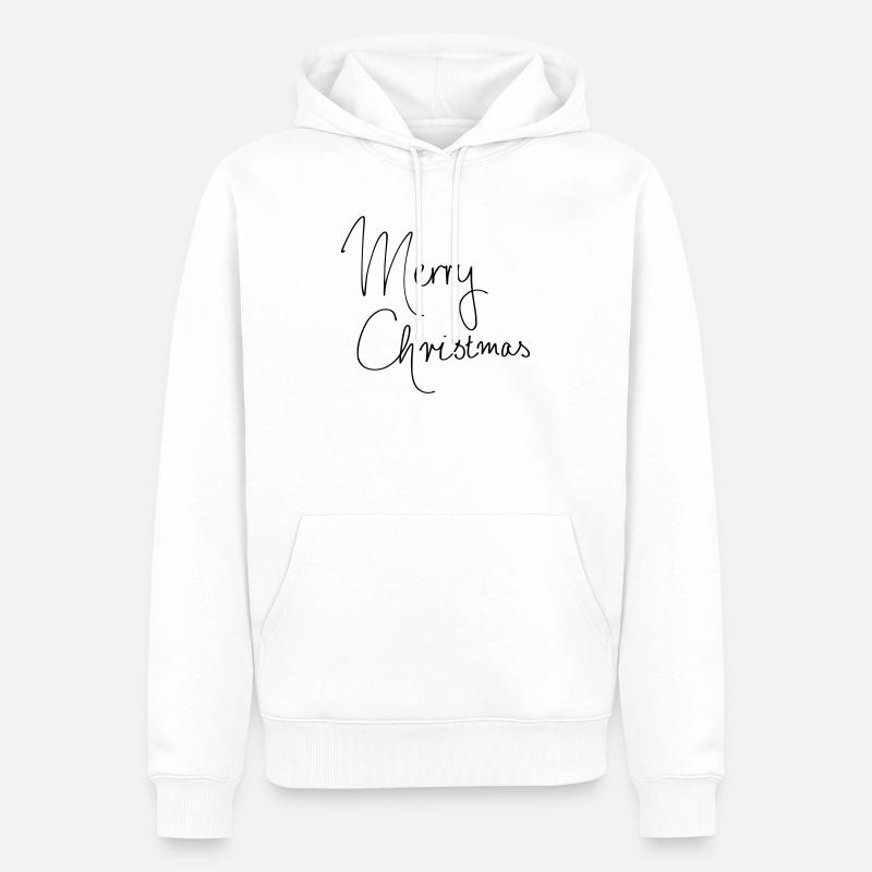 joyeux Noël - Sweat à capuche Premium bio Homme - blanc