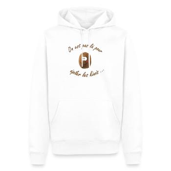 kiwi - Sweat à capuche Premium bio Homme - blanc - Devant - Nico (187cm)