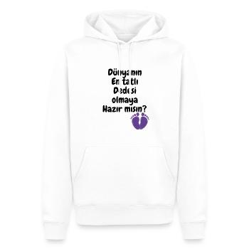 Dede Oluyorsun - Männer Premium Bio Hoodie - Weiß - Vorne - Nico (187cm)