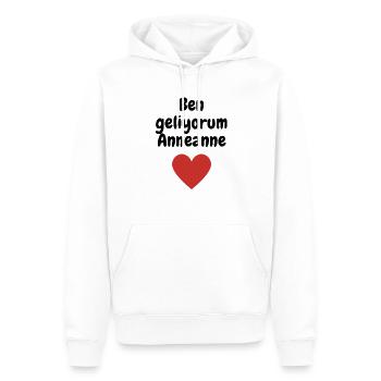 Anneanne Oluyorsun - Männer Premium Bio Hoodie - Weiß - Vorne - Nico (187cm)