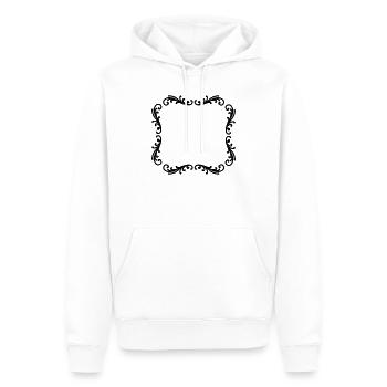 Dekorativer Rahmen Fotorahmen - Männer Premium Bio Hoodie - Weiß - Vorne - Nico (187cm)