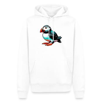 Papageitaucher - Männer Premium Bio Hoodie - Weiß - Vorne - Nico (187cm)