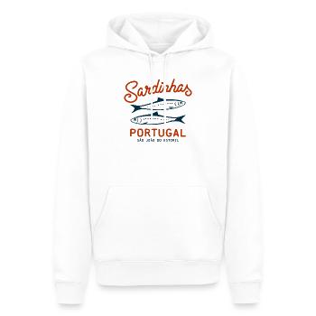 sardinen konserve sardinhas portugal - Männer Premium Bio Hoodie - Weiß - Vorne - Nico (187cm)