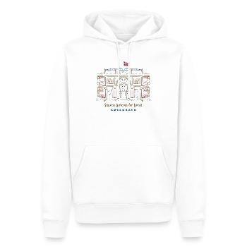 Copenhagen, SMK Art Museum, Drawing Denmark - Men’s Premium Organic Hoodie - white - Front - Nico (187cm)