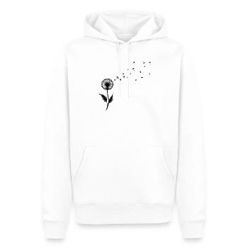 Dandelion Wishes & Freedom Blowing Seeds - Men’s Premium Organic Hoodie - white - Front - Nico (187cm)