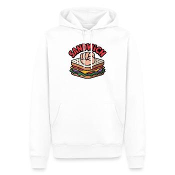 Knöchel Sandwich Lustiges Geschenk Chef Kämpfer - Männer Premium Bio Hoodie - Weiß - Vorne - Nico (187cm)