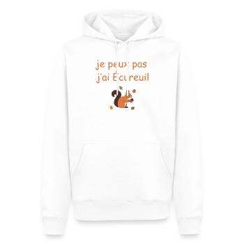 I can't I have Squirrel - Men’s Premium Organic Hoodie - white - Front - Nico (187cm)