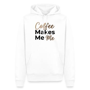 Le café fait de moi moi - Dit amoureux du café - Sweat à capuche Premium bio Homme - blanc - Devant - Nico (187cm)