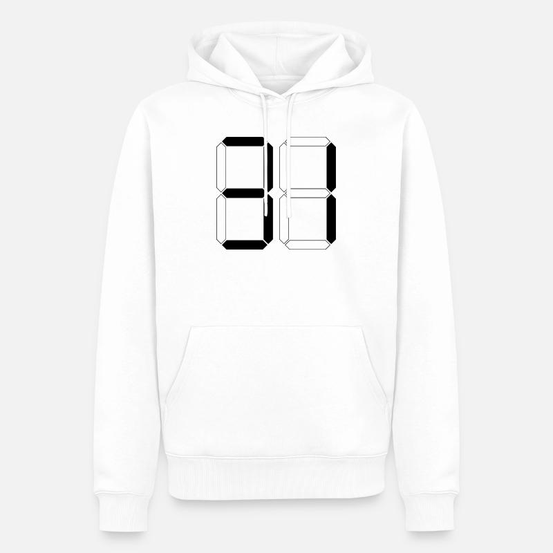 NUMÉRO 31 Trente-et-Un Cadeaux Numériques - Sweat à capuche Premium bio Homme - blanc