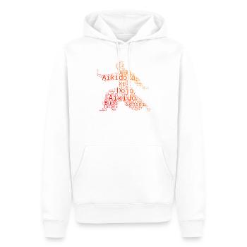 Cadeau d’autodéfense pour un élève d’Aïkido - Sweat à capuche Premium bio Homme - blanc - Devant - Nico (187cm)
