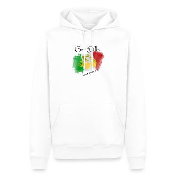 Lemon Branch in Italian Flag - Men’s Premium Organic Hoodie - white - Front - Nico (187cm)