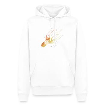 Art au trait rétro de volant - Sweat à capuche Premium bio Homme - blanc - Devant - Nico (187cm)