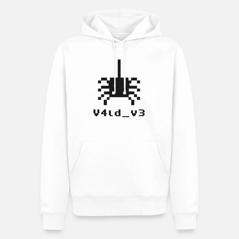 VLD V3 2022 - Sweat à capuche Premium bio Homme - blanc
