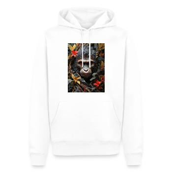 Gruselige Pflanzen Affe 1.15 - Männer Premium Bio Hoodie - Weiß - Vorne - Nico (187cm)