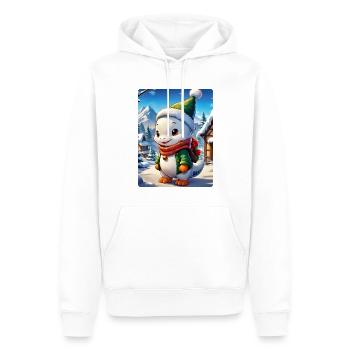 Anime Winterlandschaft Dino 1.5 - Männer Premium Bio Hoodie - Weiß - Vorne - Nico (187cm)