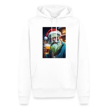 Bière zombie de Noël 1.3 - Sweat à capuche Premium bio Homme - blanc - Devant - Nico (187cm)
