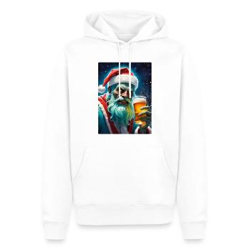 Bière zombie de Noël 1.2 - Sweat à capuche Premium bio Homme - blanc - Devant - Nico (187cm)