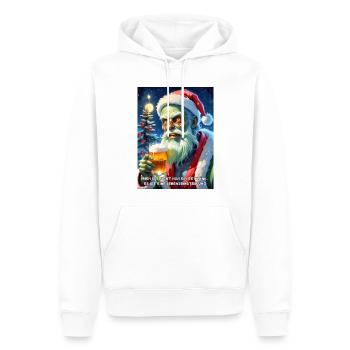 Weinachten Zombie Bier 2.6 - Männer Premium Bio Hoodie - Weiß - Vorne - Nico (187cm)