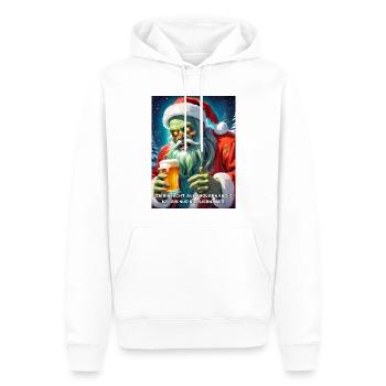 Weinachten Zombie Bier 2.10 - Männer Premium Bio Hoodie - Weiß - Vorne - Nico (187cm)
