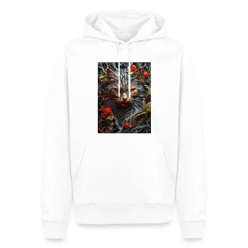 Spooky Plants Cat 1.1 - Men’s Premium Organic Hoodie - white - Front - Nico (187cm)