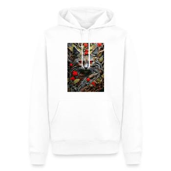 Spooky Plants Cat 1.3 - Men’s Premium Organic Hoodie - white - Front - Nico (187cm)