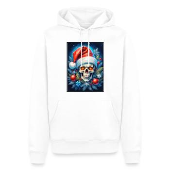 Crâne de Noël 1.12 - Sweat à capuche Premium bio Homme - blanc - Devant - Nico (187cm)