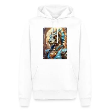 Steampunk Dragon 1.5 - Männer Premium Bio Hoodie - Weiß - Vorne - Nico (187cm)