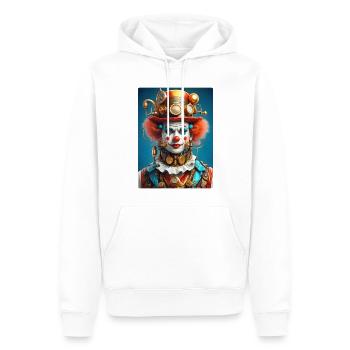 Steampunk Clown 1.4 - Männer Premium Bio Hoodie - Weiß - Vorne - Nico (187cm)