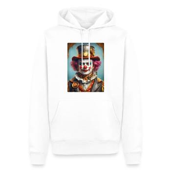Steampunk Clown 1.13 - Männer Premium Bio Hoodie - Weiß - Vorne - Nico (187cm)