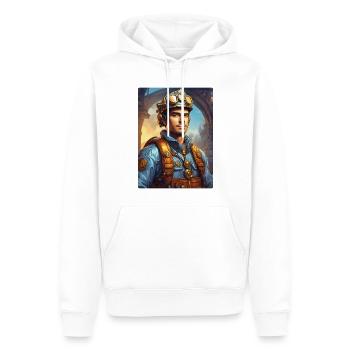 Steampunk Firefighter Man 1.17 - Männer Premium Bio Hoodie - Weiß - Vorne - Nico (187cm)