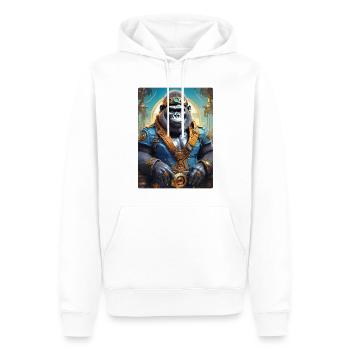 Steampunk Gorille 1.8 - Sweat à capuche Premium bio Homme - blanc - Devant - Nico (187cm)