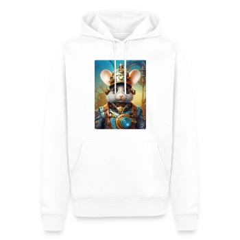 Souris Steampunk 1.4 - Sweat à capuche Premium bio Homme - blanc - Devant - Nico (187cm)