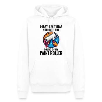Peintre en bâtiment Peinture murale Décorateur d’intérieur - Sweat à capuche Premium bio Homme - blanc - Devant - Nico (187cm)