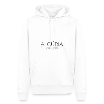 Alcúdia, Mallorca, Spanien, Mittelmeer, Balearen - Männer Premium Bio Hoodie - Weiß - Vorne - Nico (187cm)