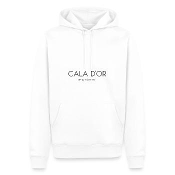 Cala d'Or, Mallorca, Spanien, Balearen, Mittelmeer - Männer Premium Bio Hoodie - Weiß - Vorne - Nico (187cm)
