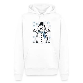 Snowman - Men’s Premium Organic Hoodie - white - Front - Nico (187cm)