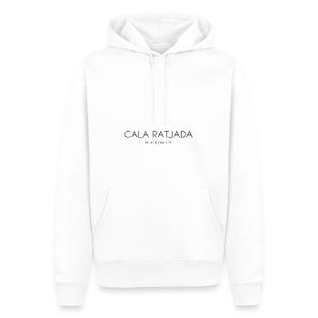 Cala Rajada, Cala Ratjada, Majorque, Espagne - Sweat à capuche Premium bio Homme - blanc - Devant - Nico (187cm)