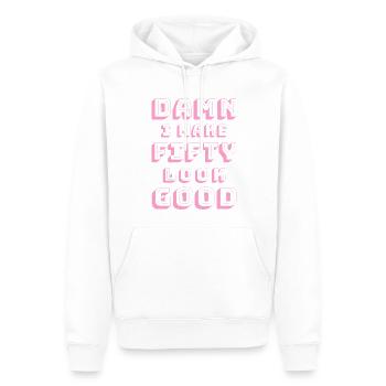 50. Geburtstag - Männer Premium Bio Hoodie - Weiß - Vorne - Nico (187cm)