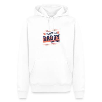 Promu à Daddy Est 2023 - Sweat à capuche Premium bio Homme - blanc - Devant - Nico (187cm)