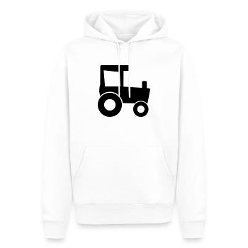 Traktor Schlepper Landwirtschaft - Männer Premium Bio Hoodie - Weiß - Vorne - Nico (187cm)